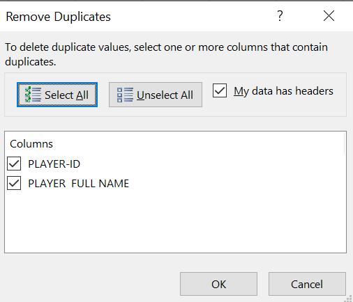 Data/Remove Duplicates